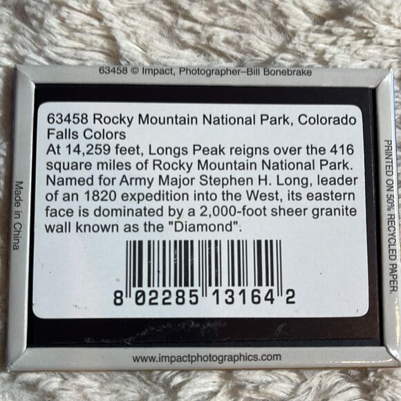 Rocky Mountain national park magnet - Picture 2 of 4